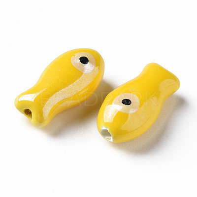 Handmade Porcelain Beads X-PORC-T007-06E-1