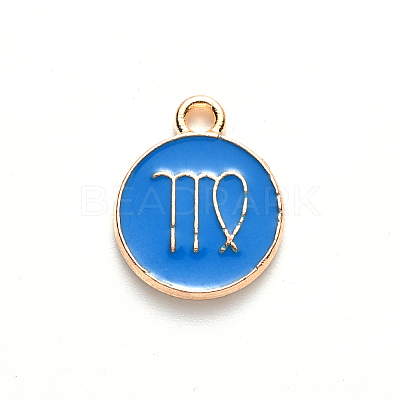 Alloy Enamel Pendants ENAM-S124-01B-02B-1