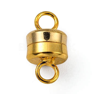 Column Brass Magnetic Clasps with Loops KK-M064-G-NR-1