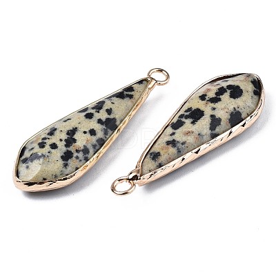Natural Dalmatian Jasper Pendants G-S359-319C-1