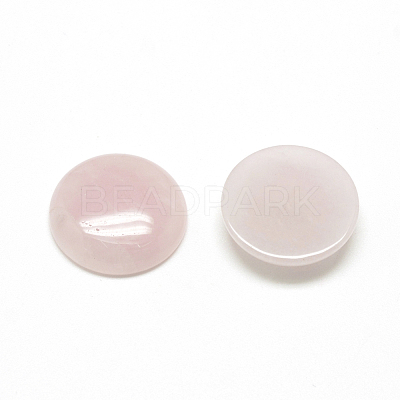 Natural Rose Quartz Cabochons X-G-R416-6mm-48-1