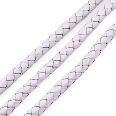 Braided Cowhide Leather Cord NWIR-N005-01R-5mm-1