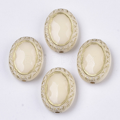 Plating Acrylic Beads X-PACR-T008-06E-1