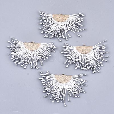 Polycotton(Polyester Cotton) Tassel Pendant Decorations FIND-T041-15-1
