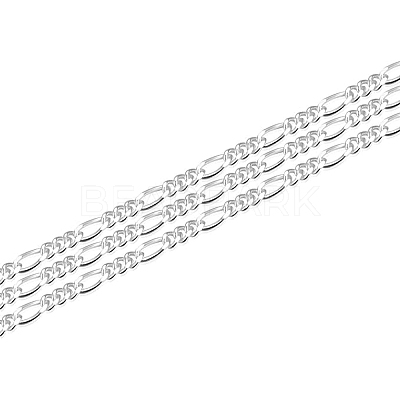 925 Sterling Silver Figaro Chain STER-WH0011-03-1
