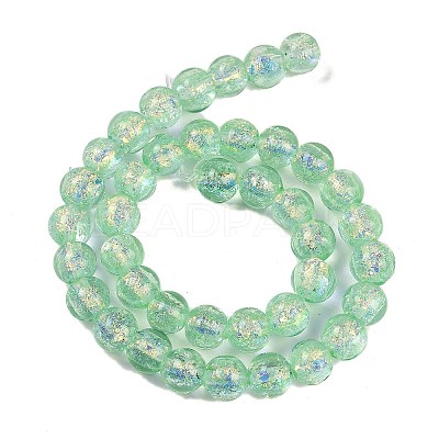 Handmade Foil Lampwork Beads Strands FOIL-K003-06A-06-1