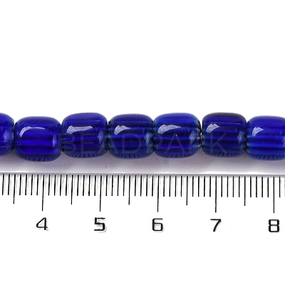Handmade Lampwork Chevron Beads Strands LAMP-K041-01B-21-1