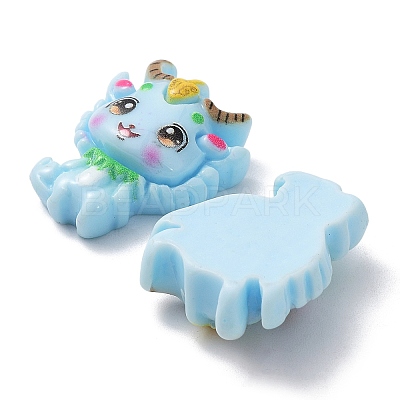 Opaque Resin Cabochons RESI-Z005-01-1