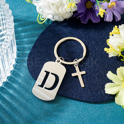 1Pc Stainless Steel Keychains KEYC-TADJ0001-08D-1
