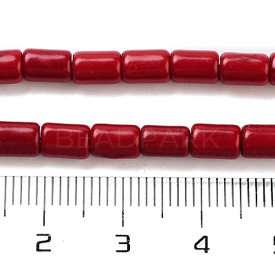 Synthetic Turquoise Beads Strands X-TURQ-G120-4x6mm-07-1