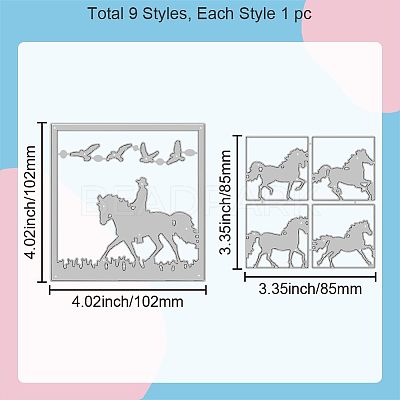Carbon Steel Cutting Dies Stencils DIY-WH0309-1665-1