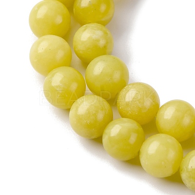 Natural Lemon Jade Beads Strands G-G284-A01-8mm-1