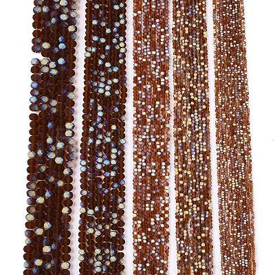 Transparent Glass Beads Strands EGLA-A044-T2mm-MB02-1