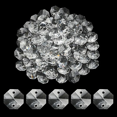 Transparent K9 Glass Connector Charms GLAA-YW0001-100-1
