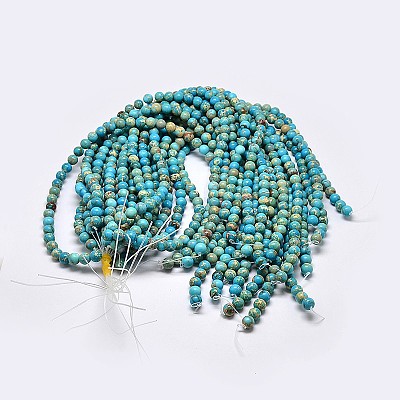Natural Imperial Jasper Beads Strands G-I122-10mm-10-1