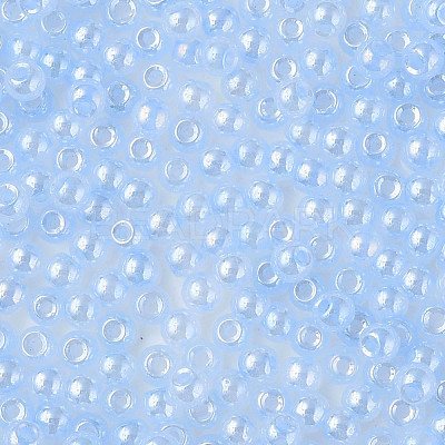 6/0 Imitation Jade Glass Seed Beads SEED-N004-006-13-1