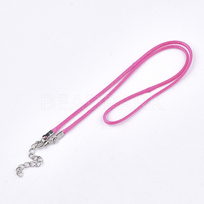 Waxed Cord Necklace Making NCOR-T001-33-1