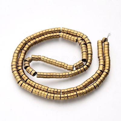 Electroplate Non-magnetic Synthetic Hematite Beads Spacers Strands G-Q486-73F-1
