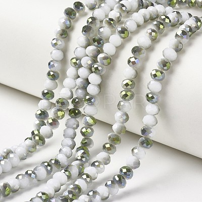 Electroplate Opaque Glass Beads Strands LS-EGLA-A034-P4mm-S18-1