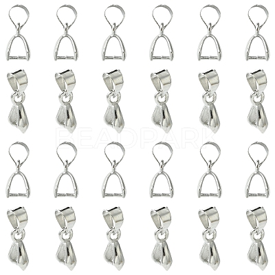 50Pcs Brass Ice Pick Pinch Bails IFIN-FS0001-47B-1