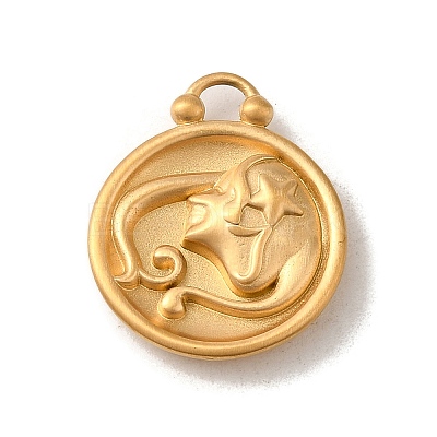 304 Stainless Steel Pendants STAS-L022-306MG-06-1