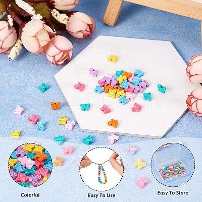 56Pcs 7 Colors Spray Painted Alloy Beads FIND-TA0002-99-1