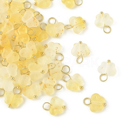 50Pcs Butterfly Acrylic Charms HJEW-YW00234-01-1