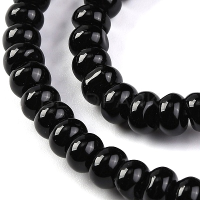 Natural Black Agate(Dyed & Heated) Beads Strands G-G177-F01-04-1