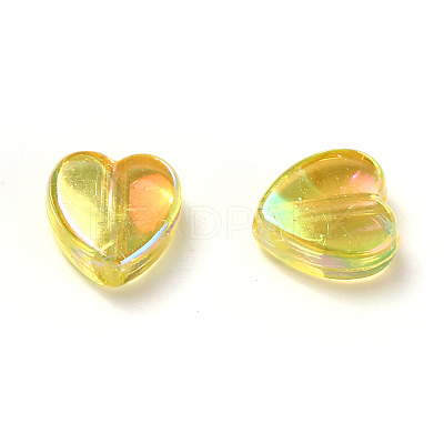 100Pcs Eco-Friendly Transparent Acrylic Beads TACR-YW0001-07E-1
