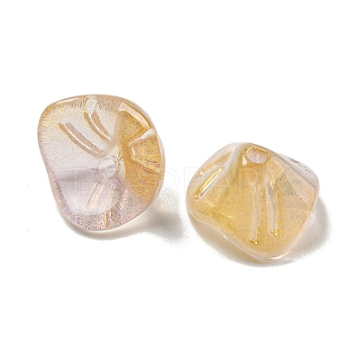 Electroplated Glass Beads GLAA-G119-01C-1