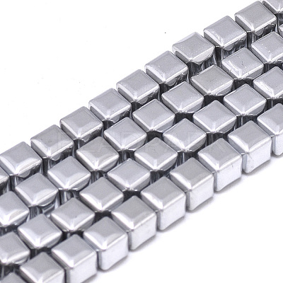 Electroplate Non-magnetic Synthetic Hematite Beads Strands G-T061-35A-1