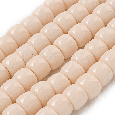 Opaque Glass Beads Strands X-GLAA-NH0002-B03-1