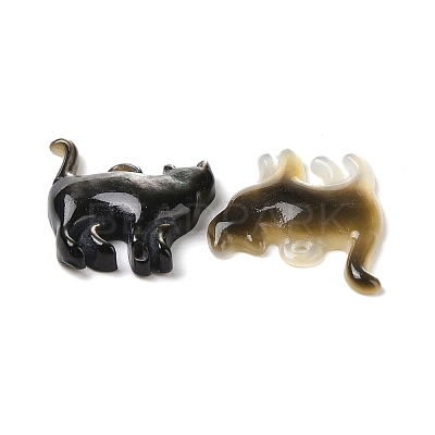 Natural Black Lip Shell Pendants X-SSHEL-H068-05-1
