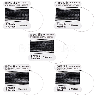 5Pcs Pure Silk Cord OCOR-BBC0001-04A-1