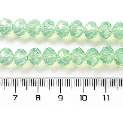 Baking Paint Transparent Glass Beads Strands LS-DGLA-A034-J8MM-D02-1