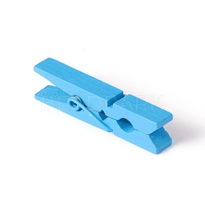 Natural Wooden Craft Pegs Clips WOOD-E010-02A-1