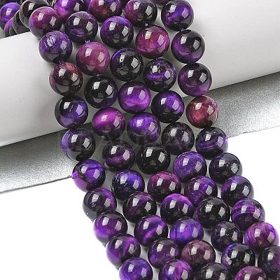 Grade AB Natural Tiger Eye Beads Strands G-B133-A02-6MM-04-1