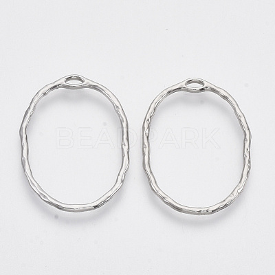 Alloy Open Back Bezel Pendants X-PALLOY-S121-84P-1
