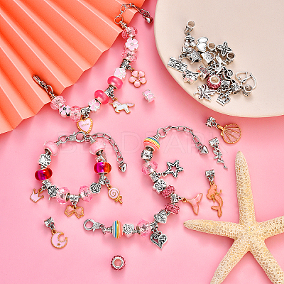 DIY European Bracelet Making Kits DIY-YWC0006-02A-1