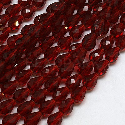 Glass Beads Strands X-EGLA-E010-8x12mm-06-1