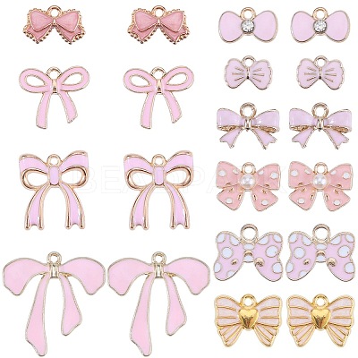 40Pcs 10 Style Alloy Pendants ENAM-SC0004-97-1