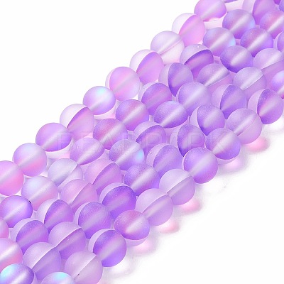 Synthetic Moonstone Beads Strands G-E573-01B-09-1