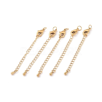 Long-Lasting Plated Brass Chain Extender X-KK-F711-09G-1