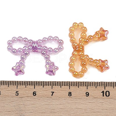 UV Plating Opaque Acrylic Beads MACR-C036-15-1