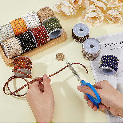 12 Rolls 12 Colors Faux Suede Cord LW-FH0001-01A-1