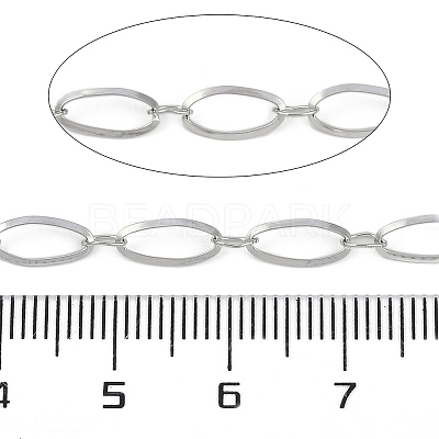 Non-Tarnish 304 Stainless Steel Link Chains CHS-A013-09P-1
