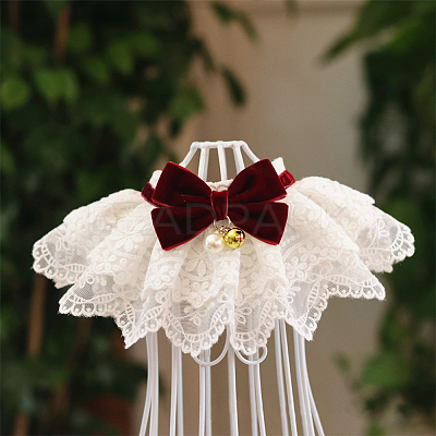 Bowknot Polyester Dog Bibs AJEW-WH0651-22B-03-1