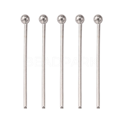 Tarnish Resistant 304 Stainless Steel Ball Head Pins STAS-K146-045-18x0.6mm-1