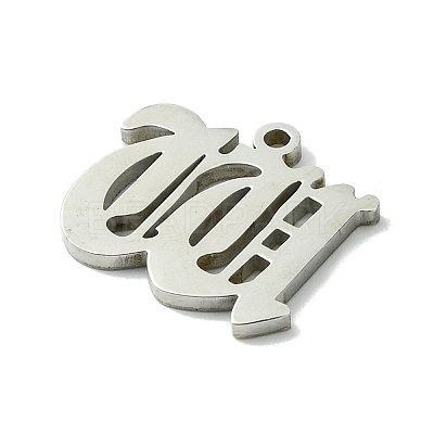 Non-Tarnish 201 Stainless Steel Pendants STAS-B055-01P-W-1
