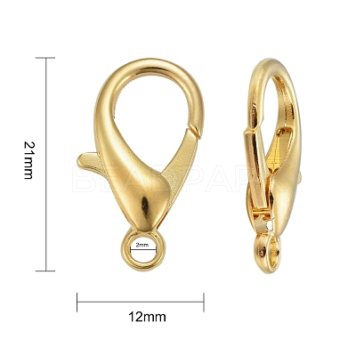 Zinc Alloy Lobster Claw Clasps E107-G-NF-1